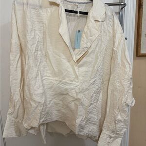 Elegant Cream Women's Top